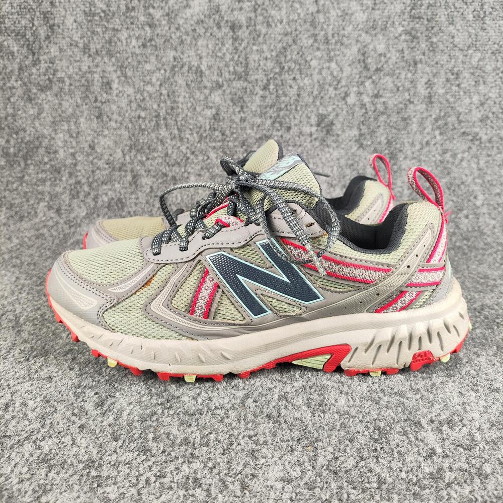 New Balance Trail Running Shoes Womens Size 9 Gray Pink Sneakers WT410v5
